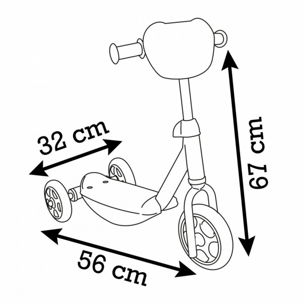 SMOBY STITCH 3W SCOOTER 