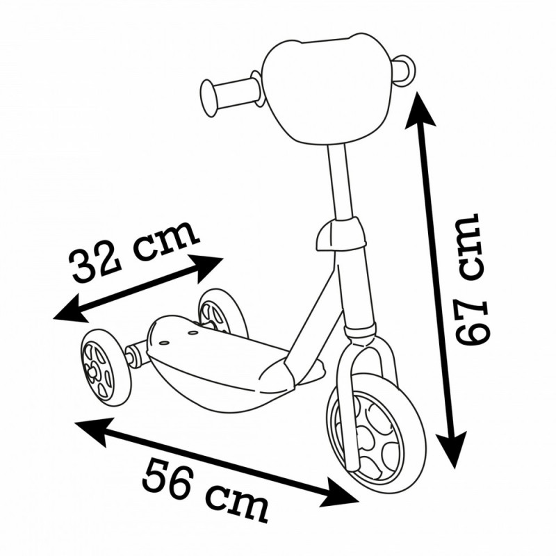 SMOBY STITCH 3W SCOOTER 