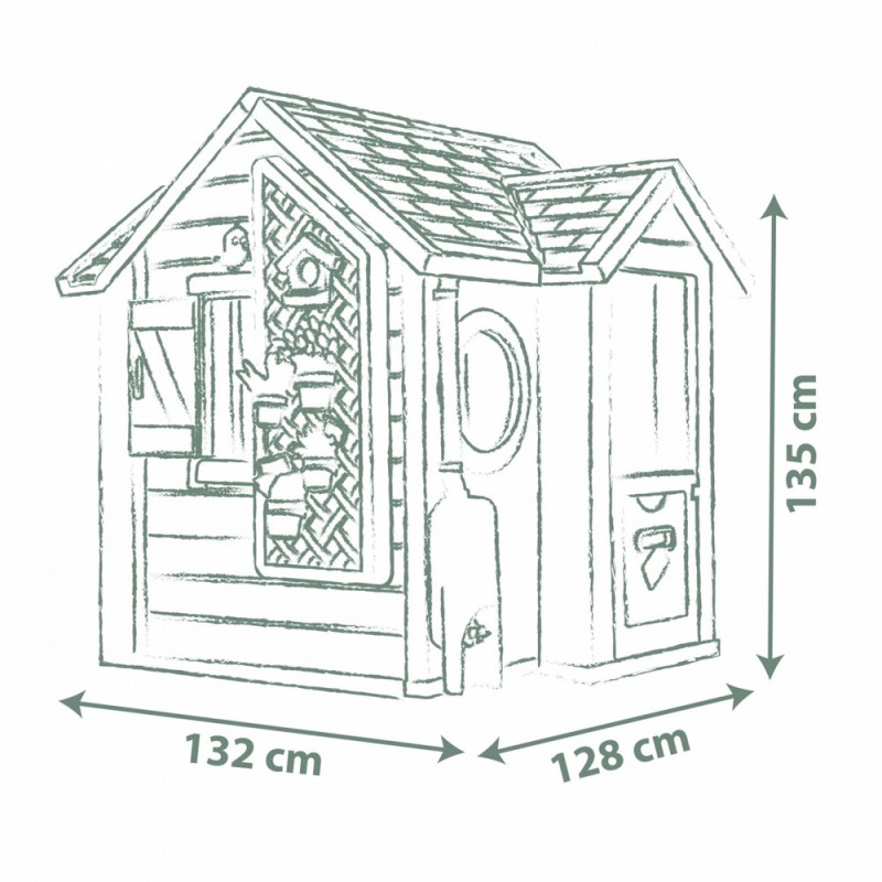 SMOBY KUCICA LIFE GARDEN HOUSE 