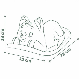 SMOBY LIFE GREEN CAT ROCKER 