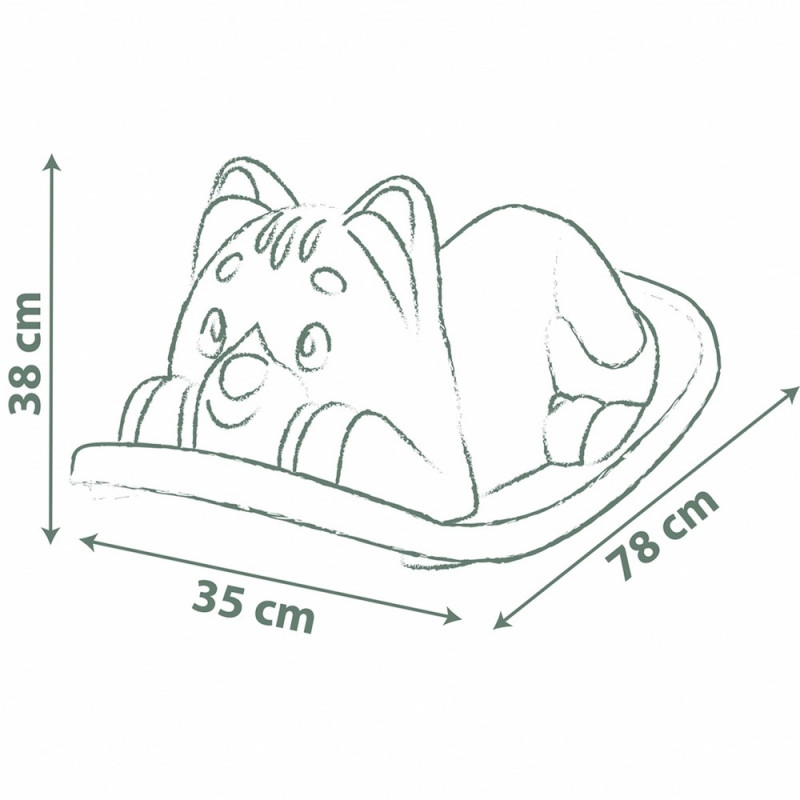 SMOBY LIFE GREEN CAT ROCKER 