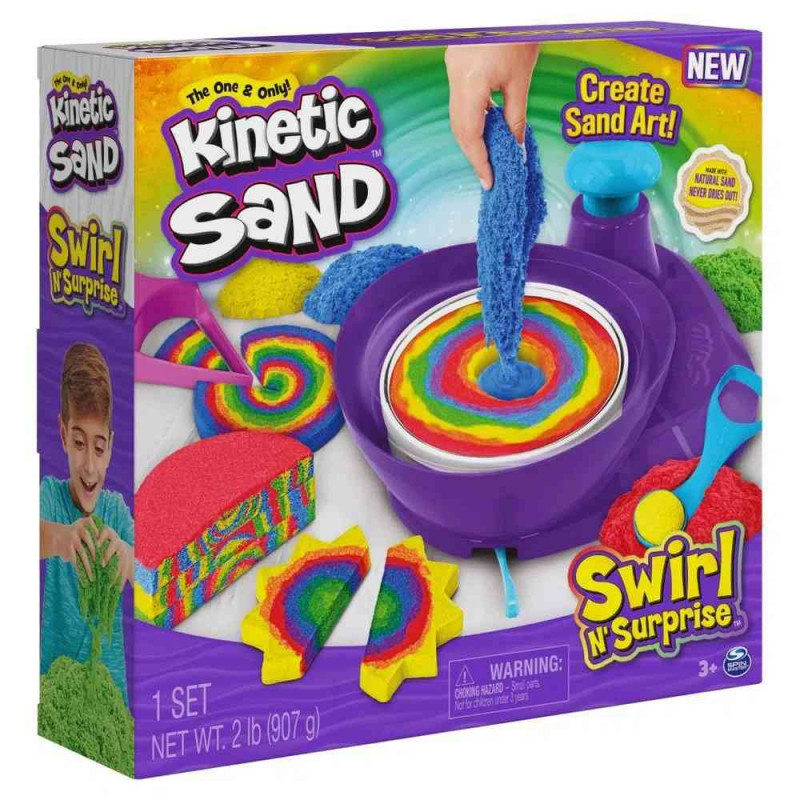 KINETIC SAND SWIRL AND SURPRISE SET SA MODLAMA