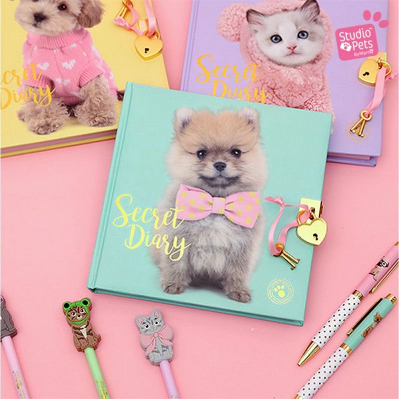 STUDIO PETS DNEVNIK SA KLJUCEM PUPPY POMPOM