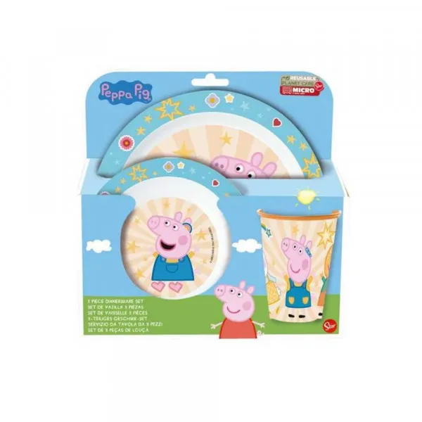 STOR TRODELNI SET ZA HRANU PEPPA PIG 