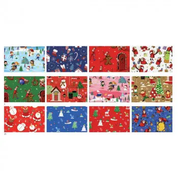 UKRASNI PAPIR RASO BIMBI X`MASS 70X200cm 
