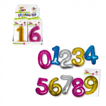 RODJENDANSKI XL BALON BROJ 0-9 ASST 