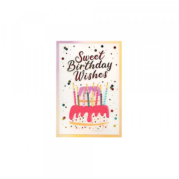 CESTITKA 3D HOOREY SWEET BIRTHDAY WISHES 