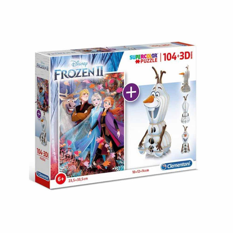 CLEMENTONI PUZZLE 104 DELOVA 3DMODEL FROZEN 2