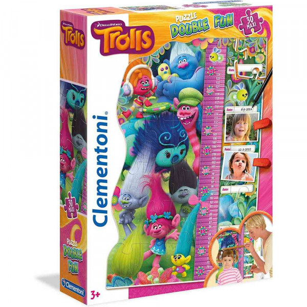 CLEMENTONI PUZZLE 30 MAXI DOUBLE FUN TROL 