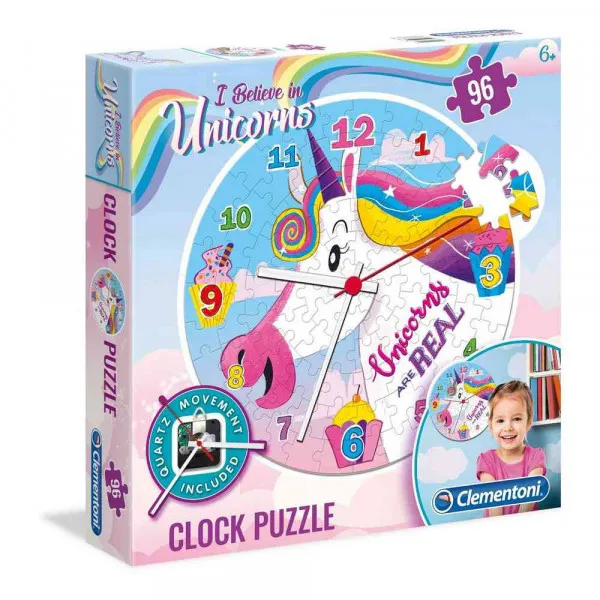 CLEMENTONI PUZZLE 96 SAT  UNICORNS 