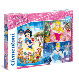 CLEMENTONI PUZZLE 3X48 PRINCESS 