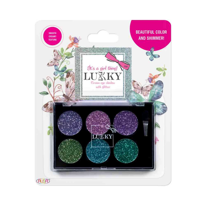 LUKKY SENKE ZA OCI KREMA SA SLJOKICAMA I CETKICOM 6 BOJA 6.2ML - MIX3 T16128