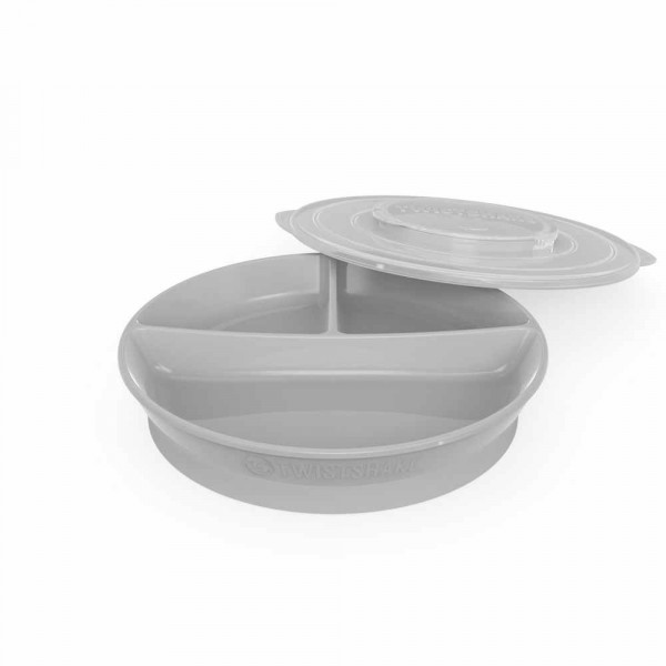 TWISTSHAKE PODELJENI TANJIR 6  PASTEL GREY 