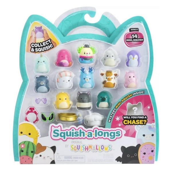 SQUISH-A-LONGS 14 PACK FIGURICE 
