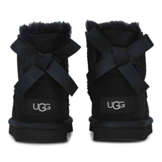 UGG CIZME MINI BAILEY BOW BLACK-BLK 