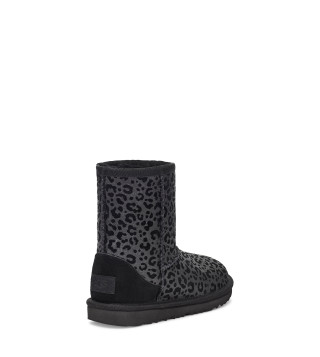 UGG CIZME CLASSIC II GLITTER LEOPARD BLK 