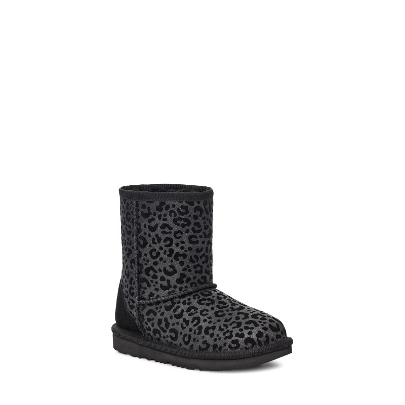 UGG CIZME CLASSIC II GLITTER LEOPARD BLK 