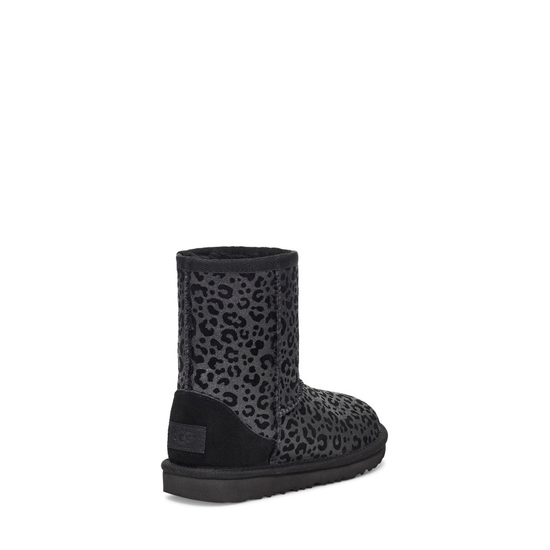 UGG CIZME CLASSIC II GLITTER LEOPARD BLK 