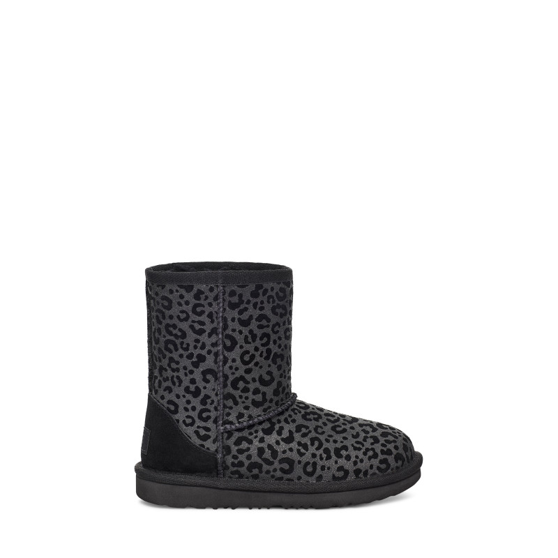 UGG CIZME CLASSIC II GLITTER LEOPARD BLK 