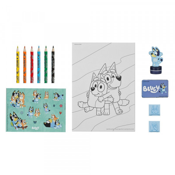KREATIVNI SET ZA CRTANJE BLUEY  UNDERCOVER 