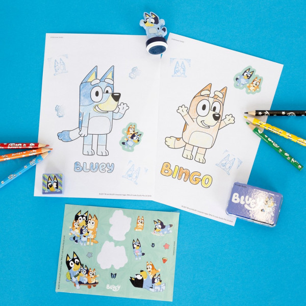 KREATIVNI SET ZA CRTANJE BLUEY  UNDERCOVER 