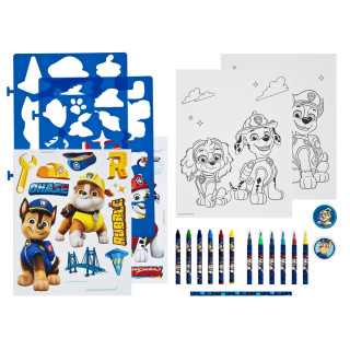 KREATIVNI SET ZA CRTANJE SA ŠABLONIMA PAW PATROL 