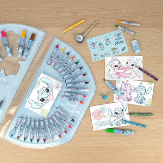 KREATIVNI SET ZA CRTANJE U KUTIJI 51 KOM LILO & STITCH 