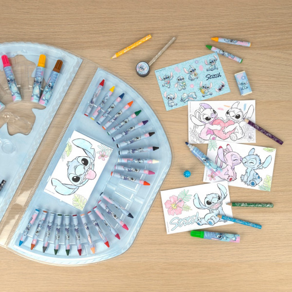 KREATIVNI SET ZA CRTANJE U KUTIJI 51 KOM LILO & STITCH 