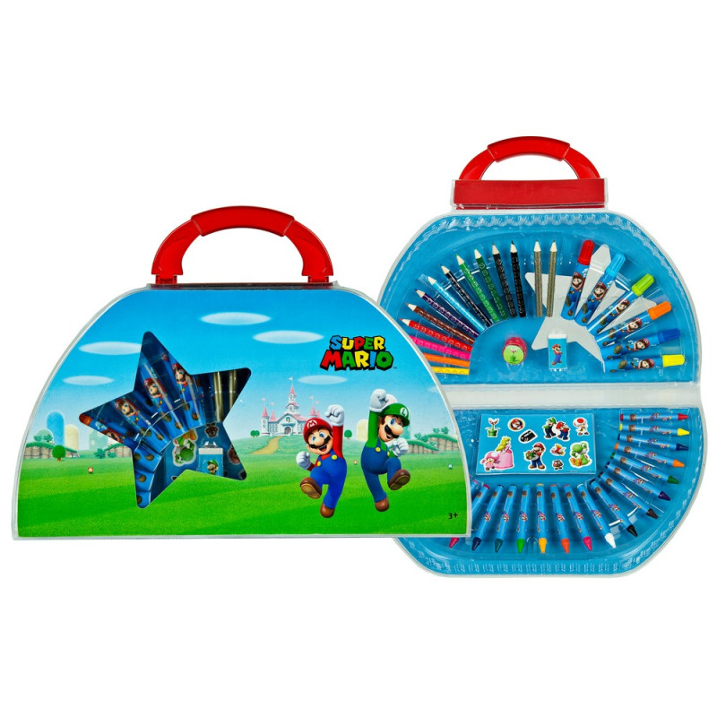 KREATIVNI SET ZA CRTANJE U KUTIJI 51 KOM SUPER MARIO 