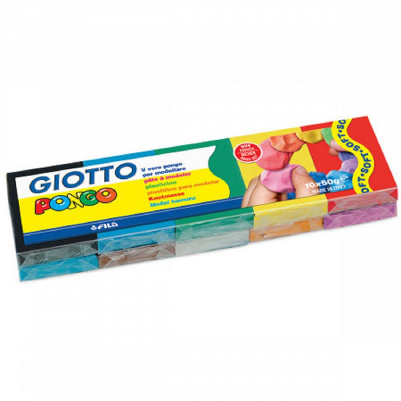 GIOTTO PLASTELIN 10/1 PONGO 10X50GR 0510800