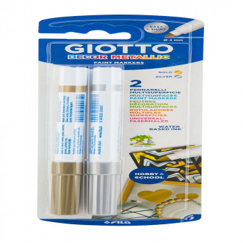 GIOTTO MARKER 2/1 ZLATNI-SREBRNI DEKOR METAL BLISTER 0014500 