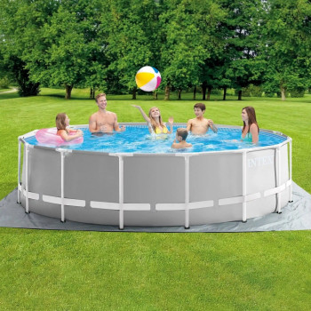 INTEXM OKRUGLI BAZEN SA METALNIM RAMOM 4.57M X 1.22M 