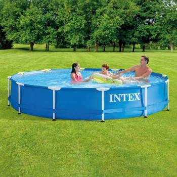 INTEX OKRUGLI BAZEN SA METALNIM RAMOM 3.66M X 76CM 
