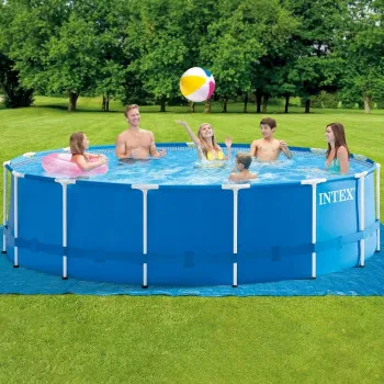 INTEX OKRUGLI BAZEN SA METALNIM RAMOM 4.57M X 1.22M