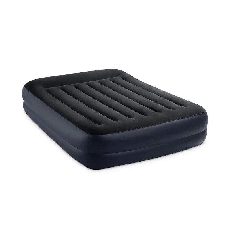 INTEX KREVET NA NADUVAVANJE CRNI QUEEN SIZE SA USB PUMPOM 