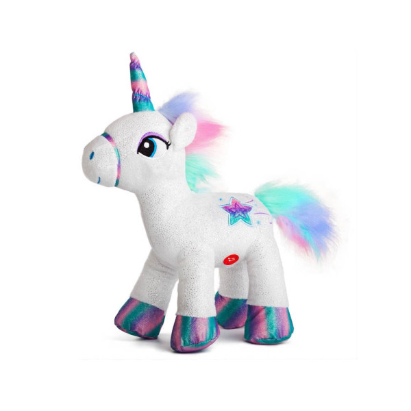 AMEK TOYS PLISANI JEDNOROG  SA SVETLECIM ROGOM I MUZIKOM 