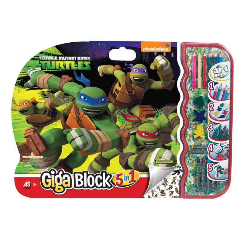 TURTLES GIGA BLOCK 5 IN 1