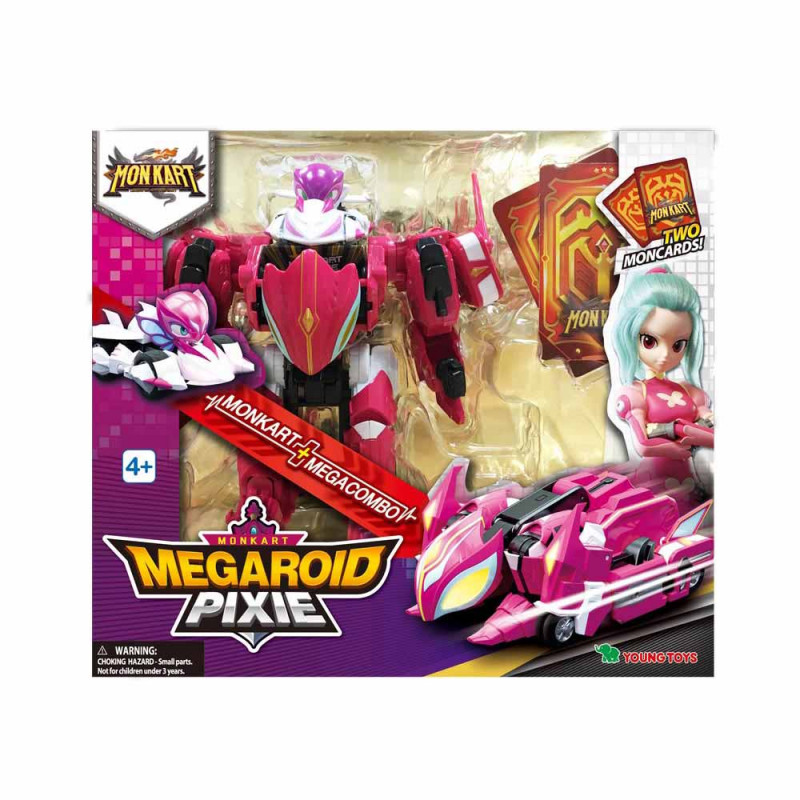 MONKART TRANSFORMERS ROBOT MEGAROID PIXIE
