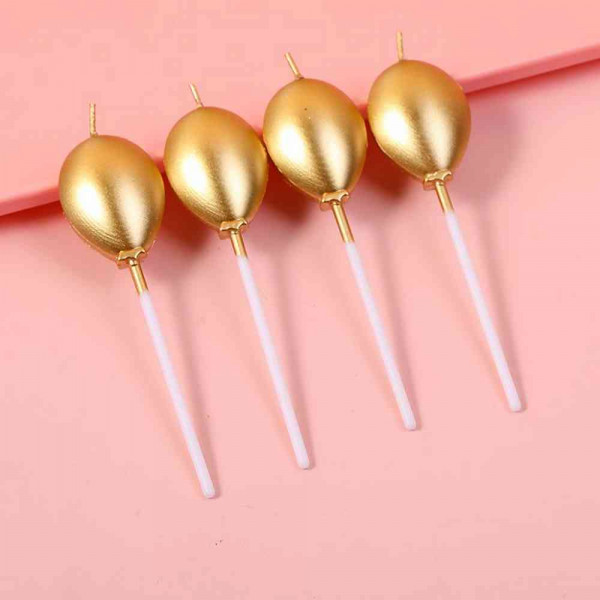 YOYOSO PARTY SVEĆICE 4 KOM GOLD