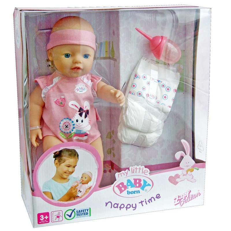 BABY BORN LUTKA NAPPY TIME