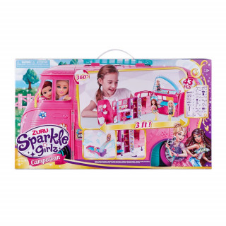SPARKLE GIRLZ RETRO KAMPER I LUTKA SET