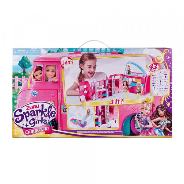 SPARKLE GIRLZ RETRO KAMPER I LUTKA SET