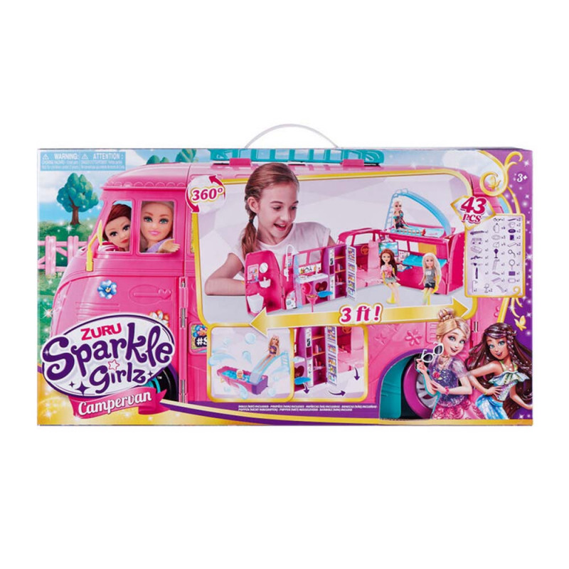 SPARKLE GIRLZ RETRO KAMPER I LUTKA SET