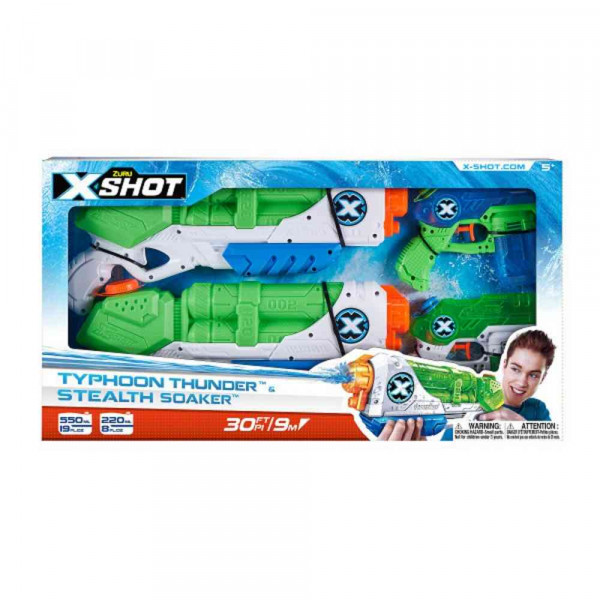 X SHOT WATER WAREFARE BLASTER COMBO 2M+2S 