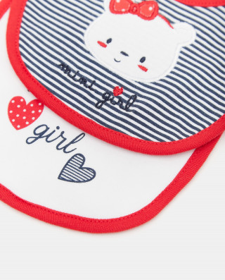 BLUKIDS PORTIKLA 2PK BIB ROSSA