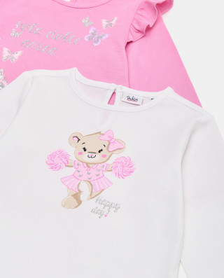 BLUKIDS MAJICA DUG RUKAV 2KOM TSHIRT BPACK