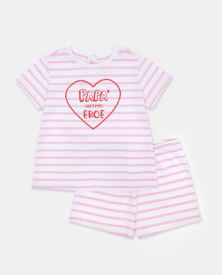 BLUKIDS PIDZAMA SHORT PJA GIRL PAPA