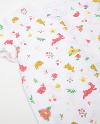 BLUKIDS ZEKA GIRL SHORT ROMPER