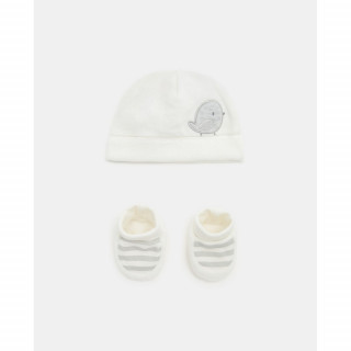 BLUKIDS SET KAPA I POPKE MARSHMALLOW