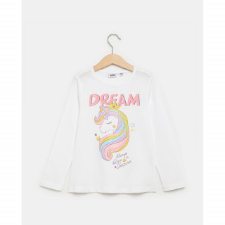 BLUKIDS MAJICA DUG RUKAV BRIGHT WHITE